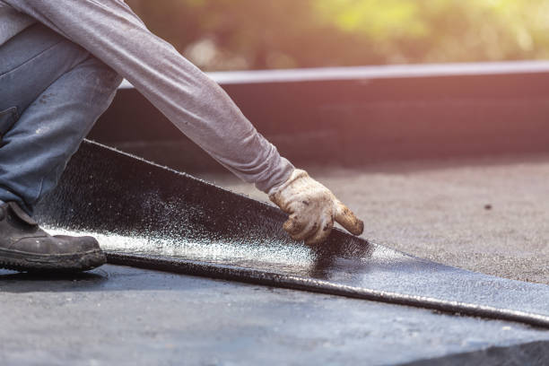 Professional Foundation Crack Repair technician working in Helmsburg, IN